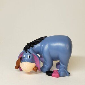 Vintage Disney Eeyore 3" PVC Figure Cake Topper With Hammer - Winnie the Pooh